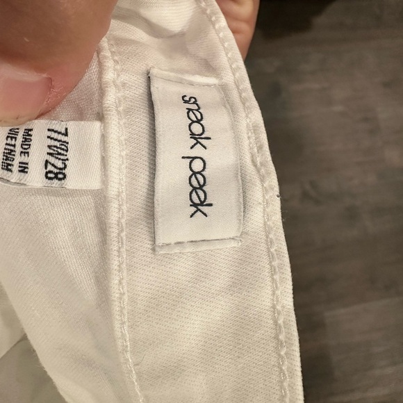 Sneak Peek White Flare Jeans - Picture 3 of 3